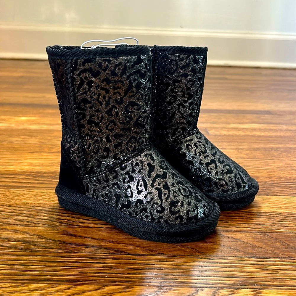 Leopard Faux Fur Lined Boots